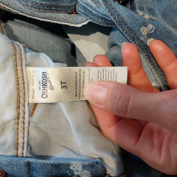 3T Oshkosh Denim Overalls - Picture 4 of 5